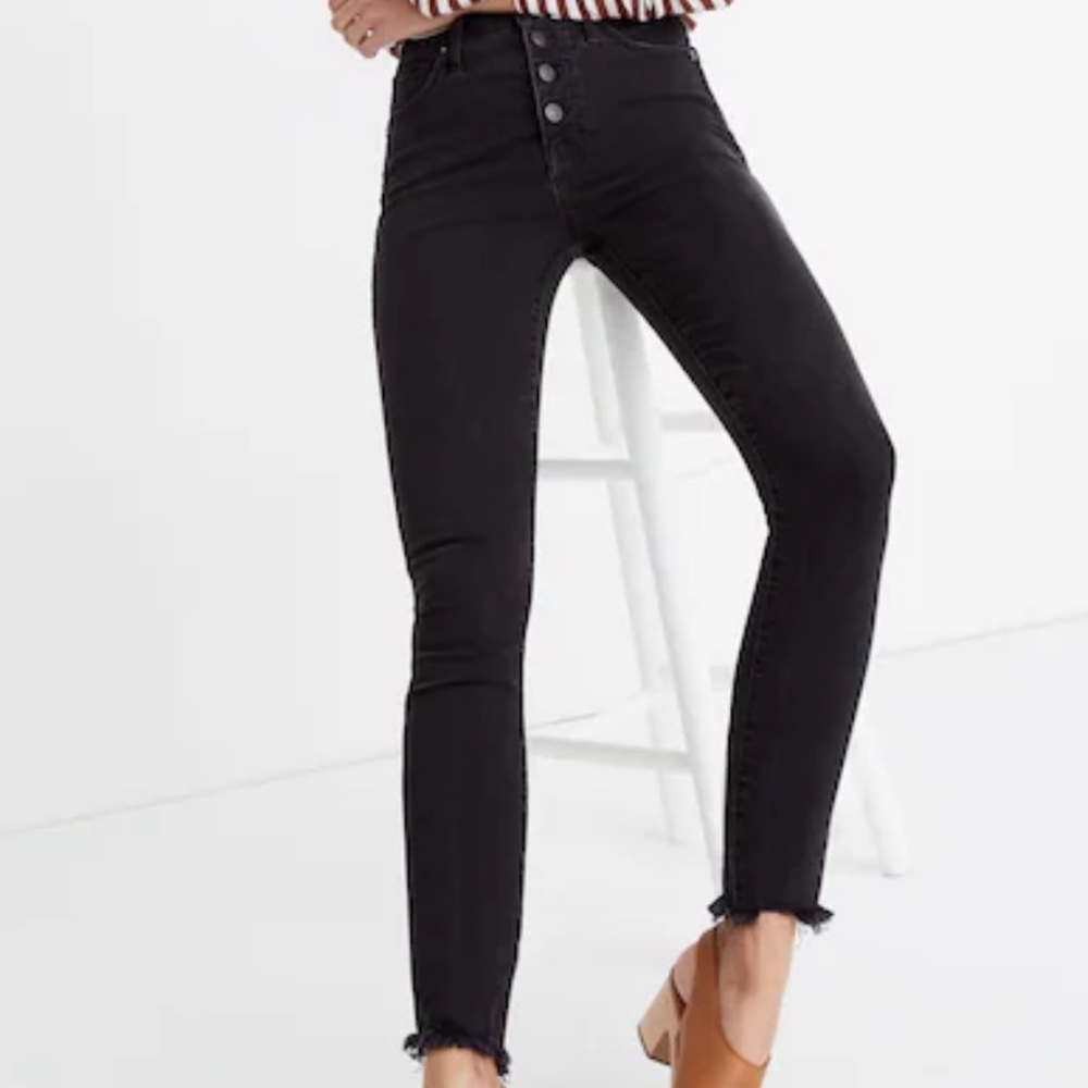 Madewell 10” High Rise Skinny Jeans - Black